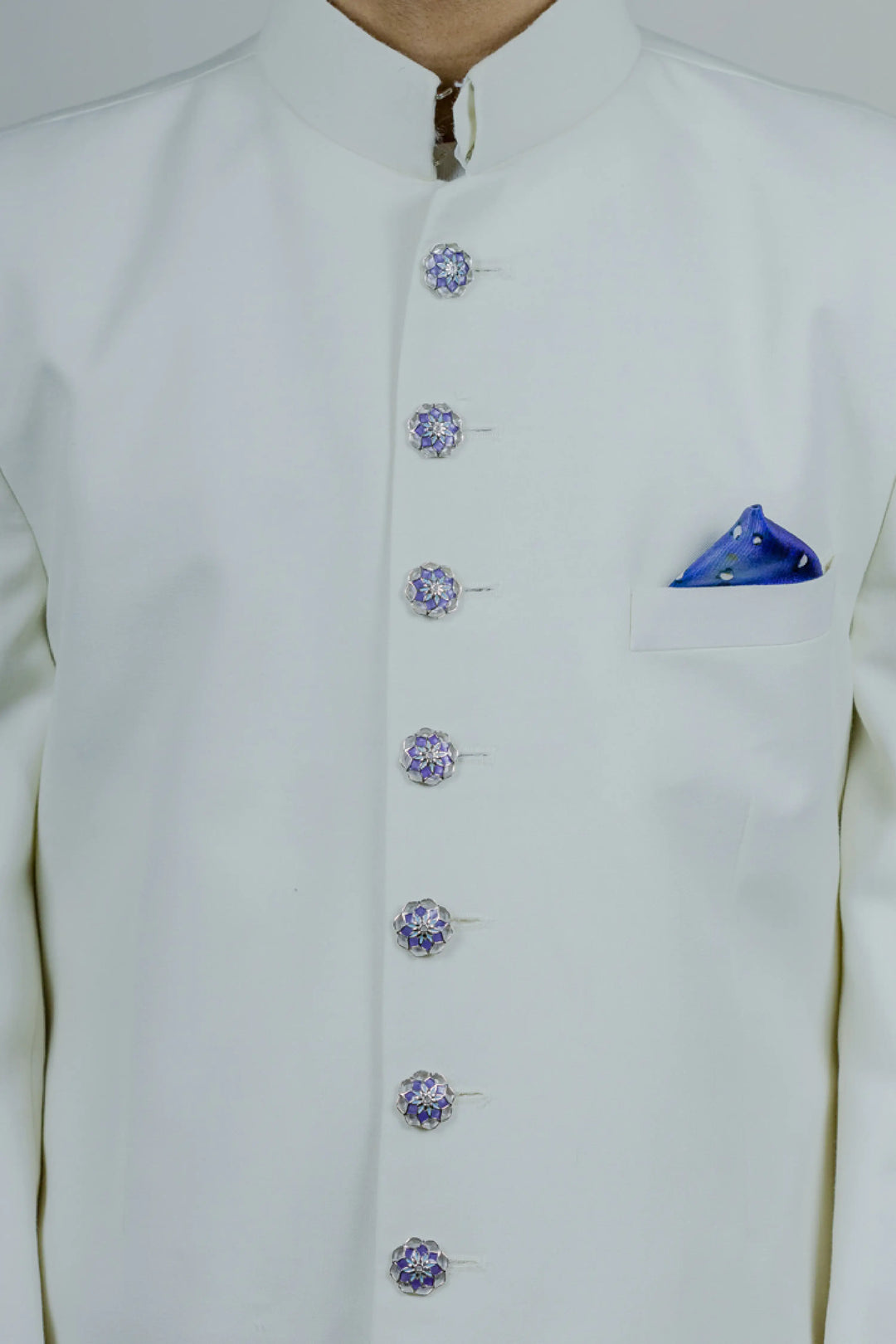 Purple Gulaal Sherwani Buttons
