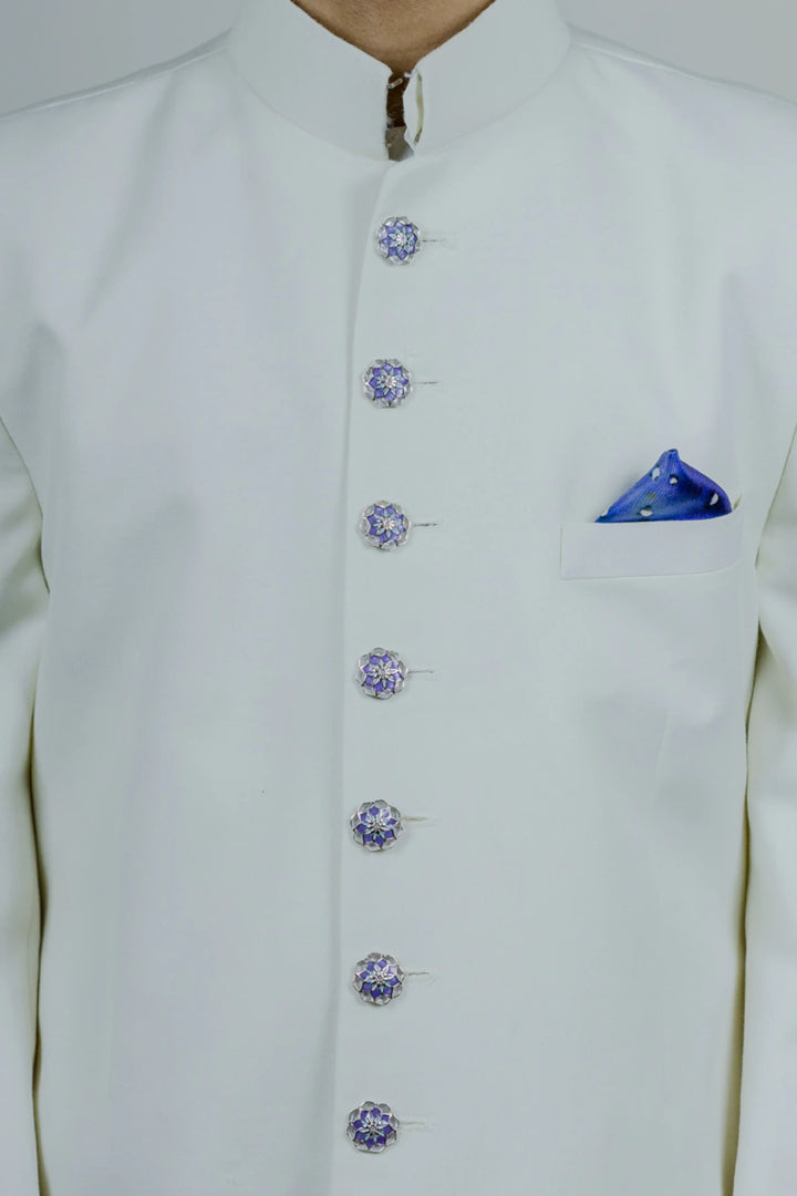 Purple Gulaal Sherwani Buttons