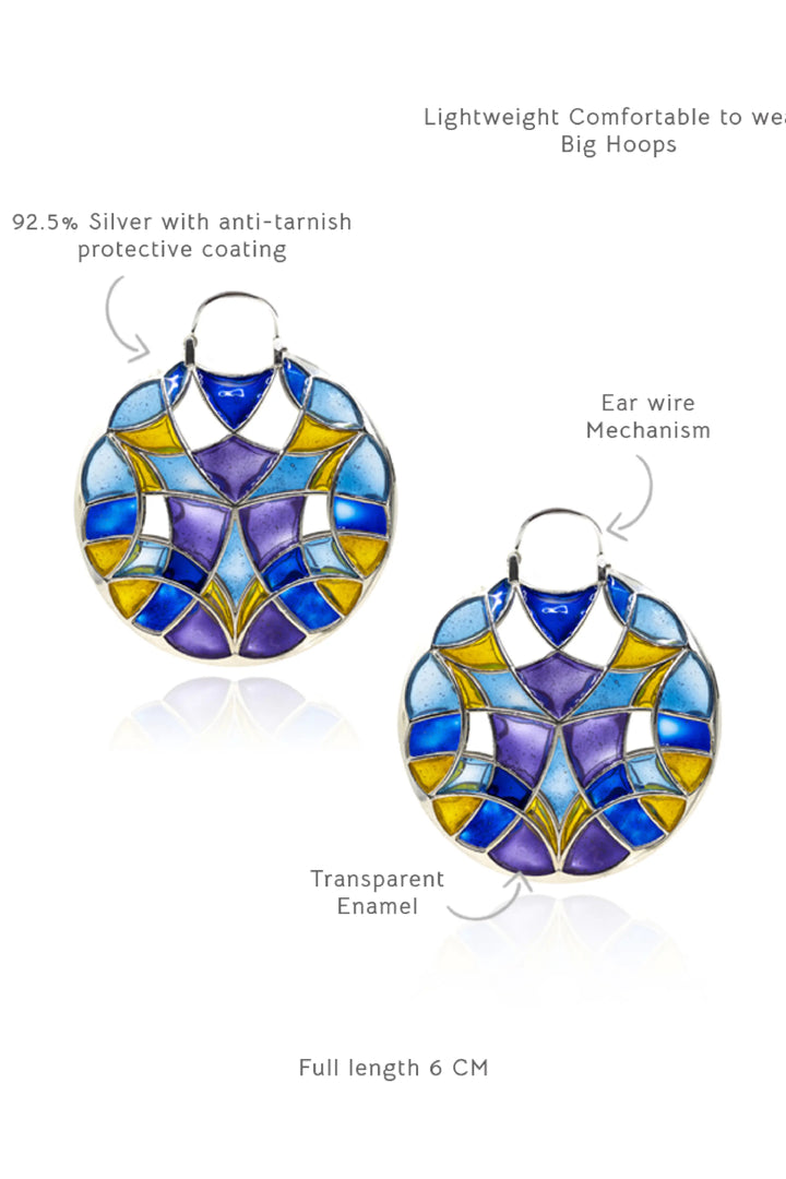 Polychrome super hoops -  Blue