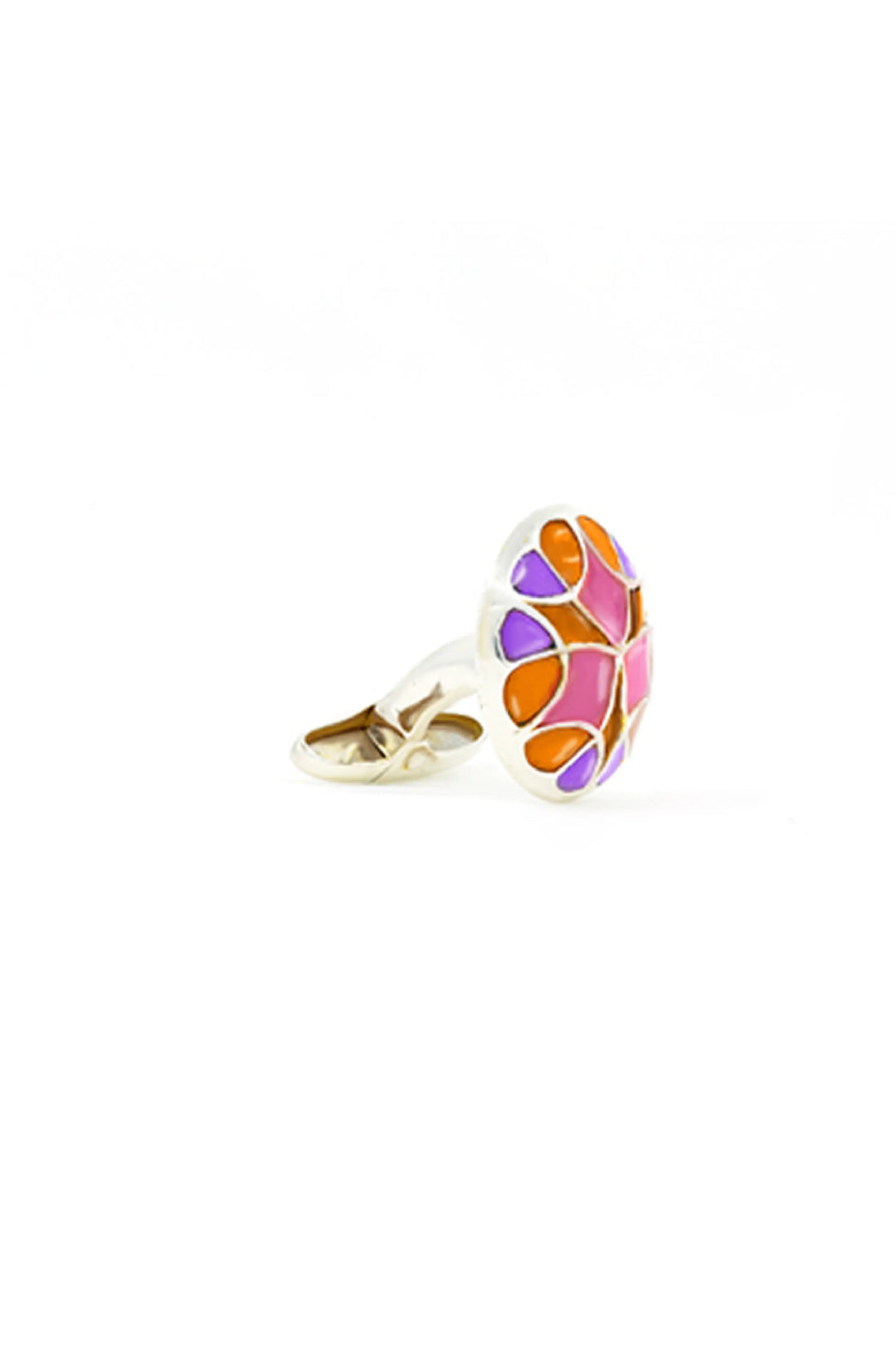Rust Pink Kaleidoscope Cufflinks