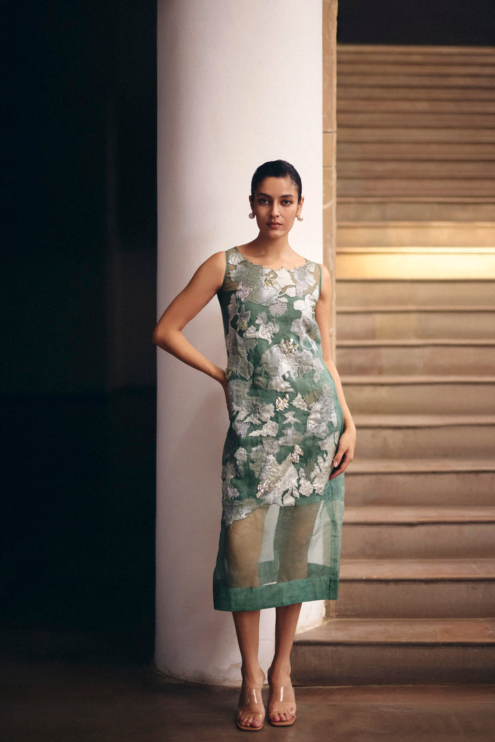 Sage Green Terra Dash Organza Dress