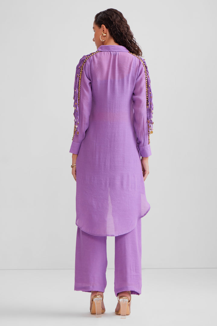 Waterfall jhalar shirt set