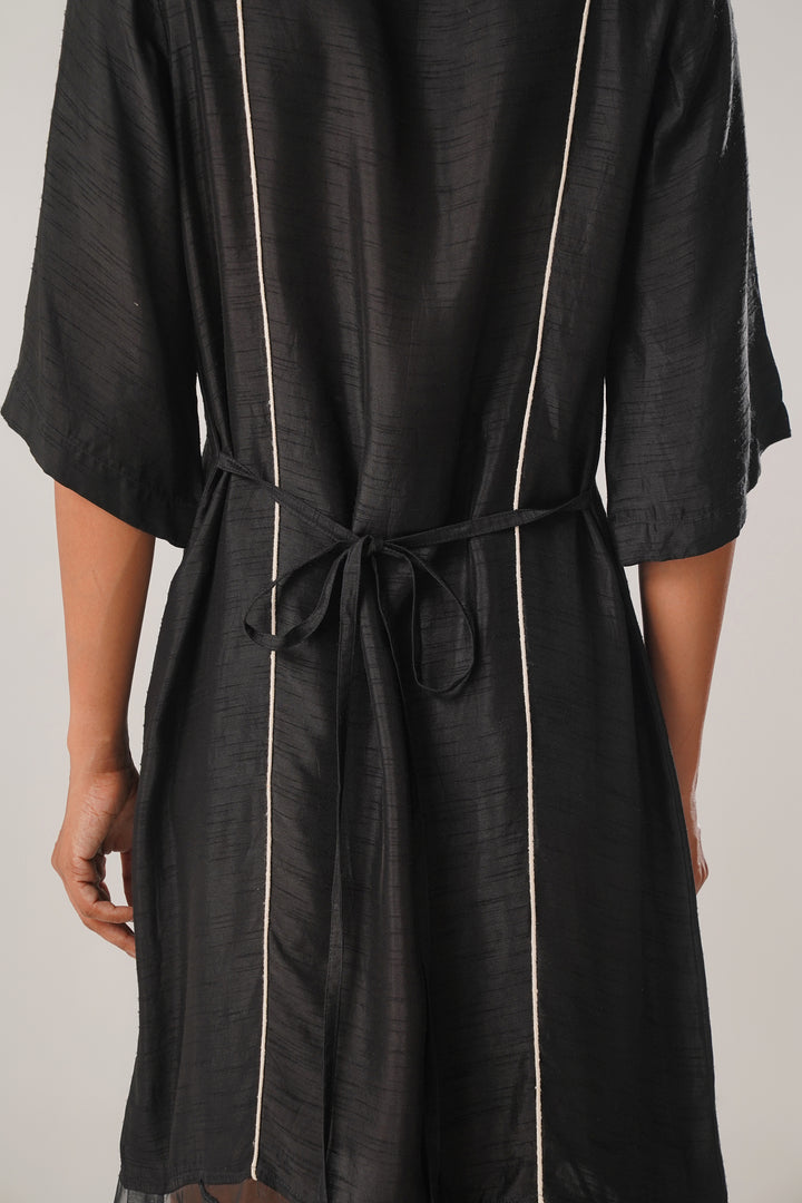 MJ ORGANZA PANEL  DRESS