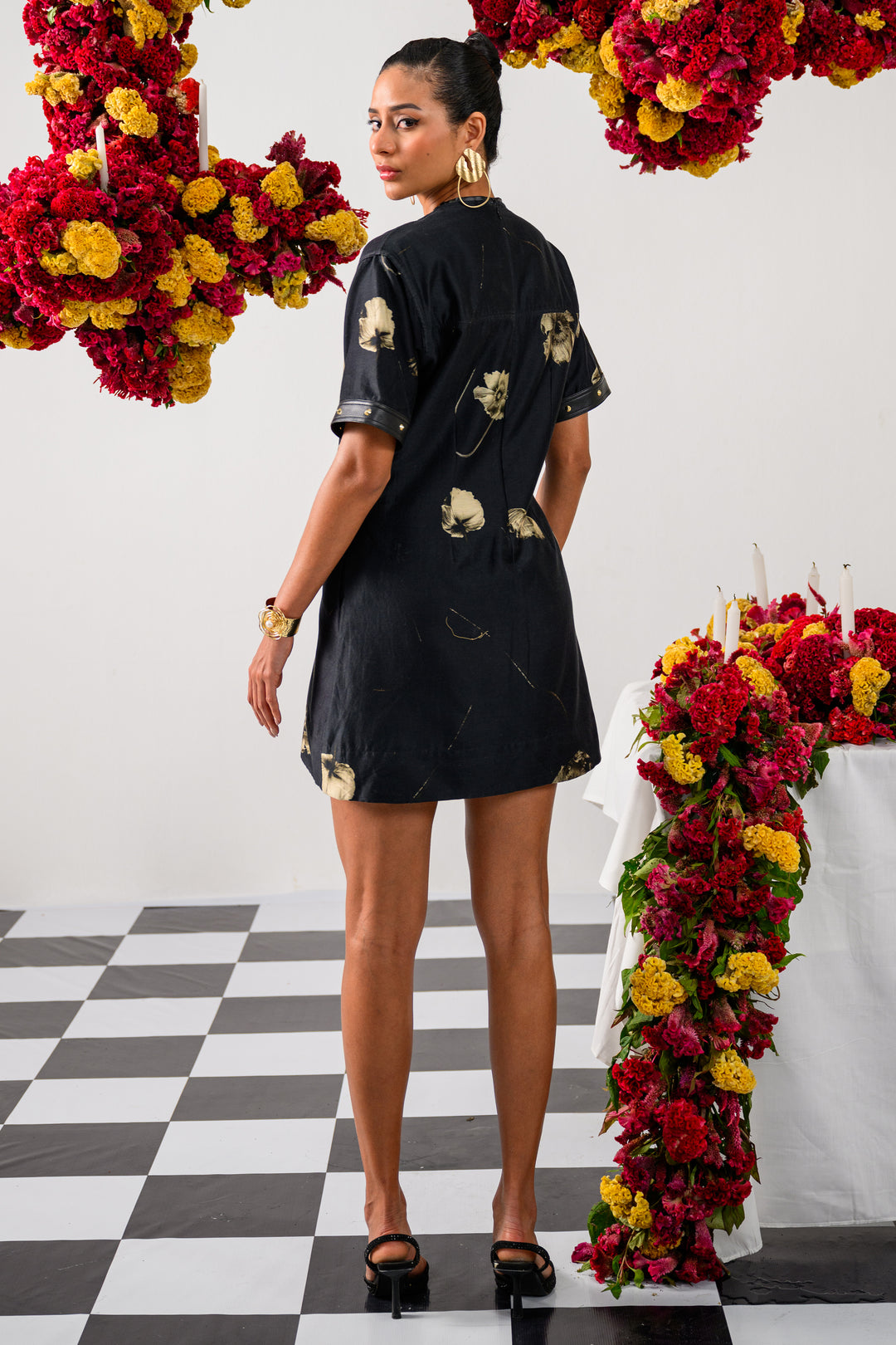 NOCTURNE CUT OUT MIDI DRESS
