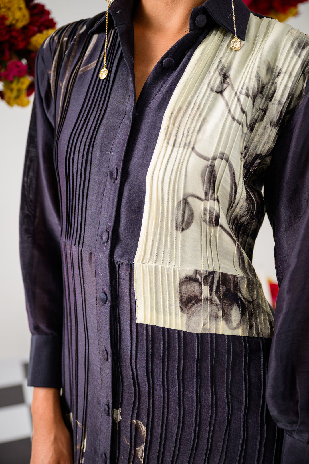 ANTIQUE BLOOM SHIRT DRESS