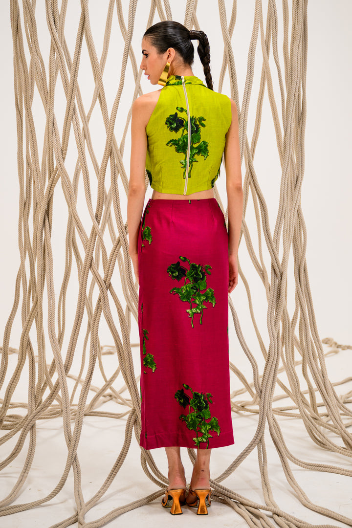PASSION ROUGE SKIRT SET
