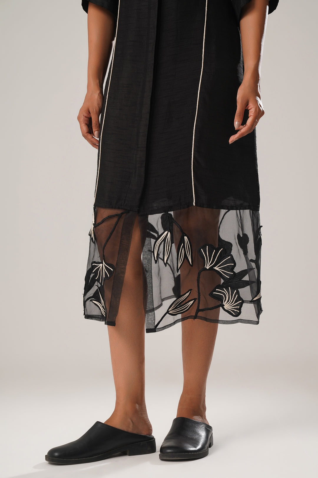MJ ORGANZA PANEL  DRESS