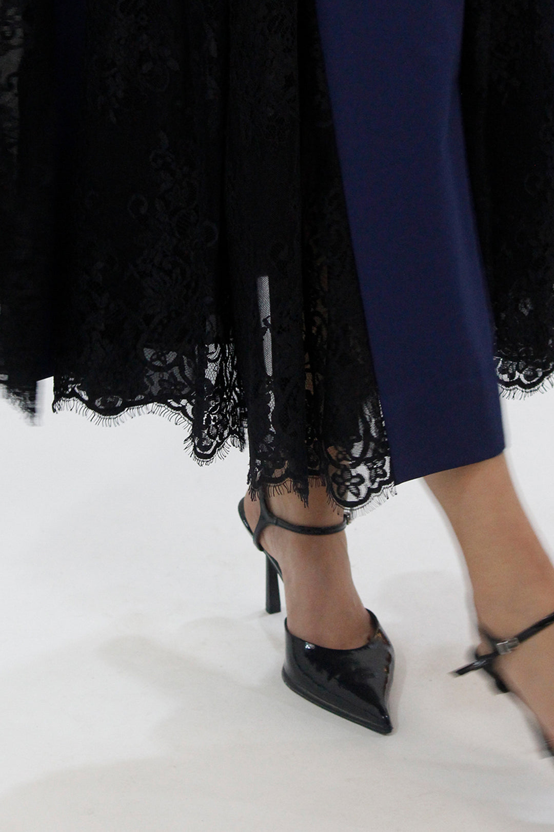Lace Godet dress