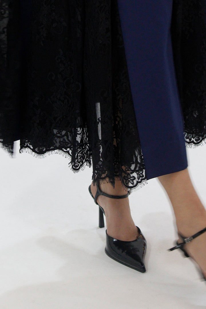 Lace Godet dress