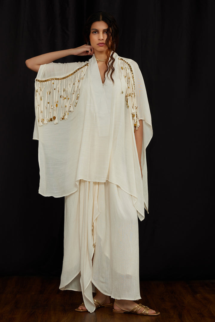 Poncho twin set