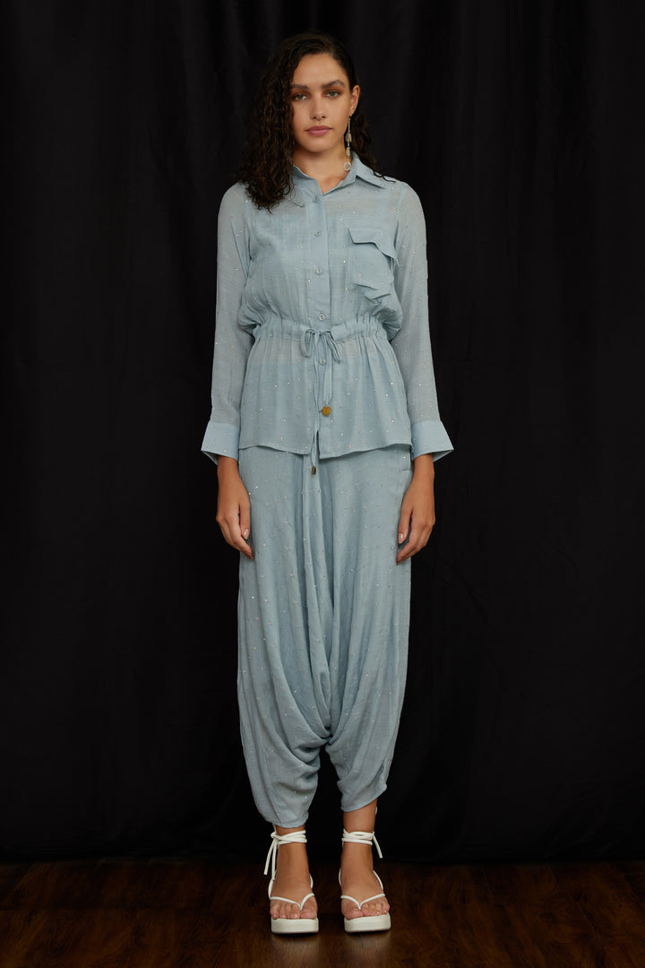 Drawstring shirt set