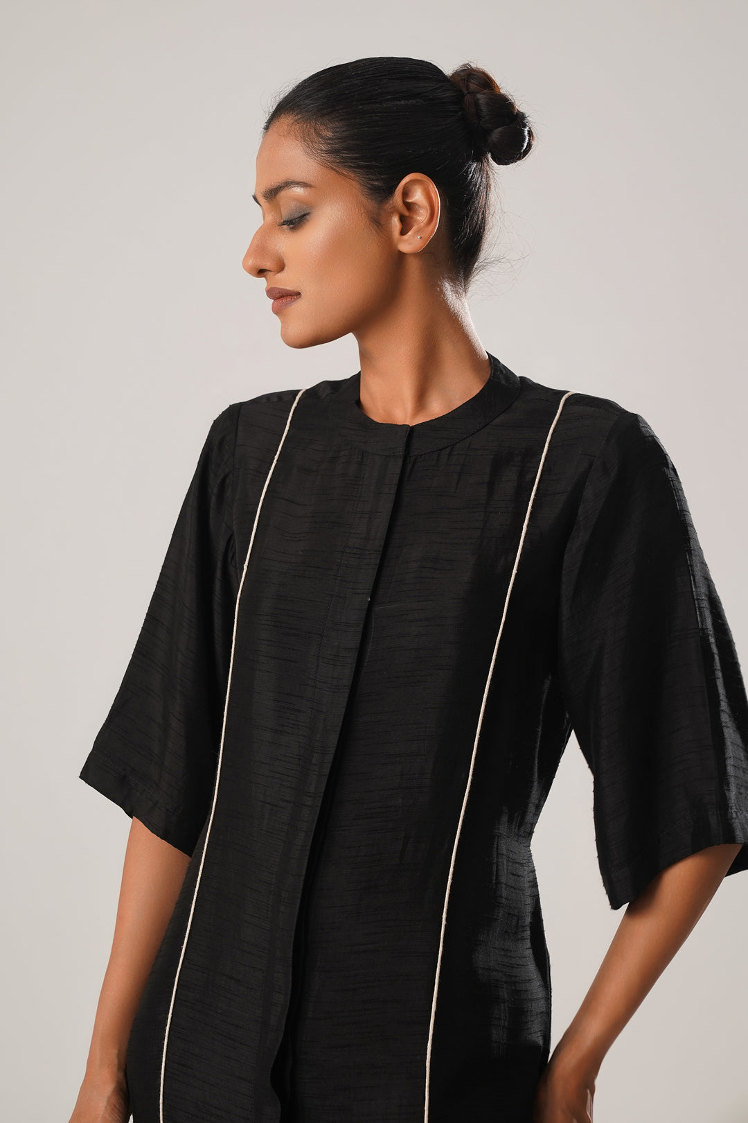 MJ ORGANZA PANEL  DRESS