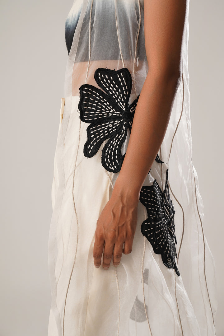 MJ  ORGANZA JACKET + TOP+PANT - SET