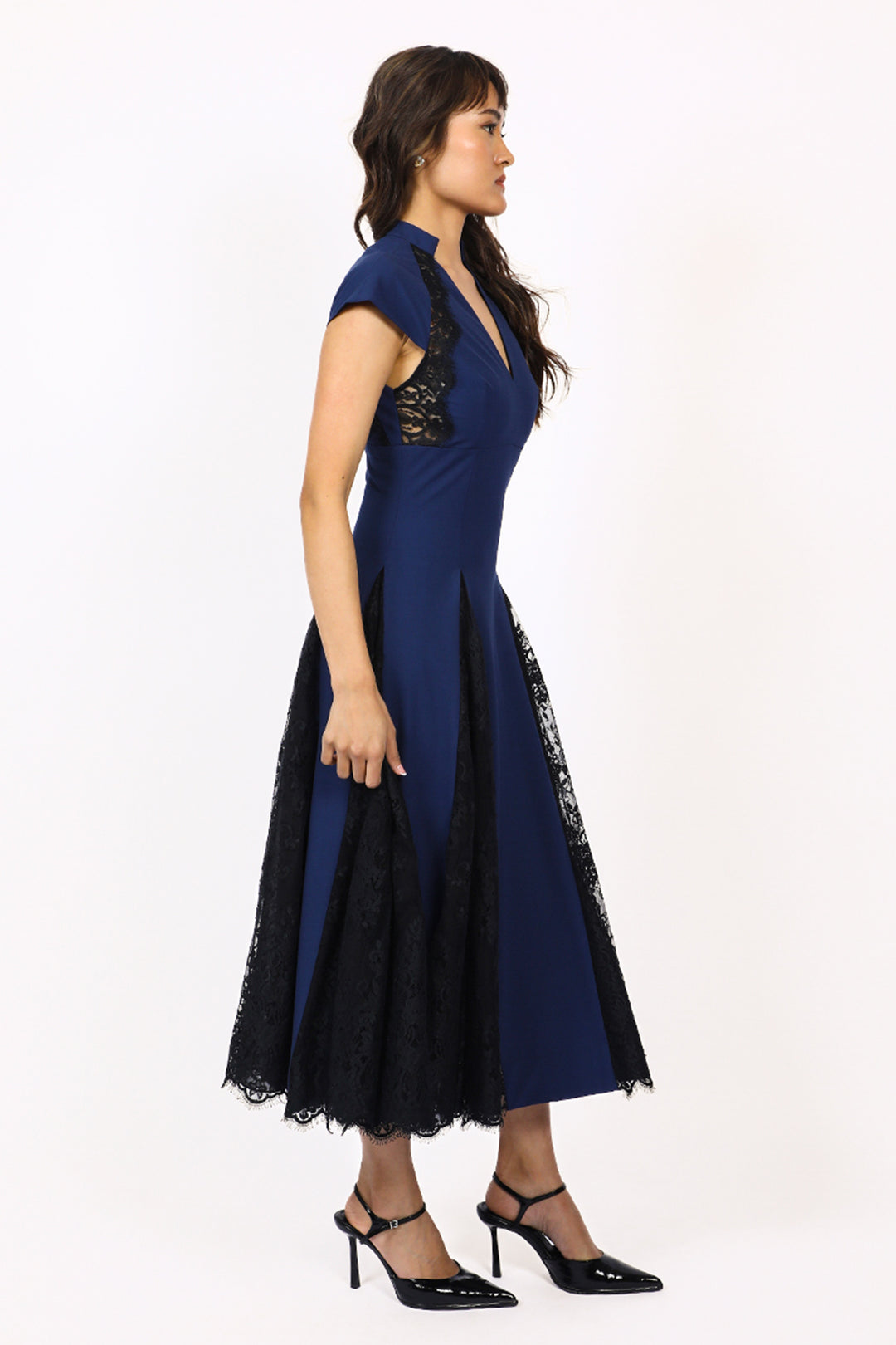 Lace Godet dress