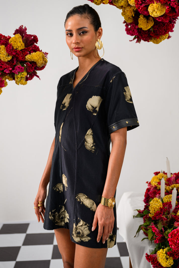 NOCTURNE CUT OUT MIDI DRESS