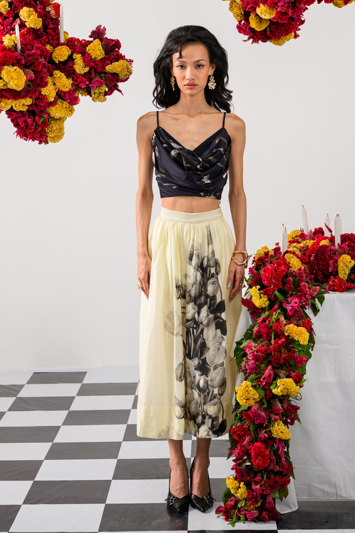 NOIR & IVORY SKIRT SET