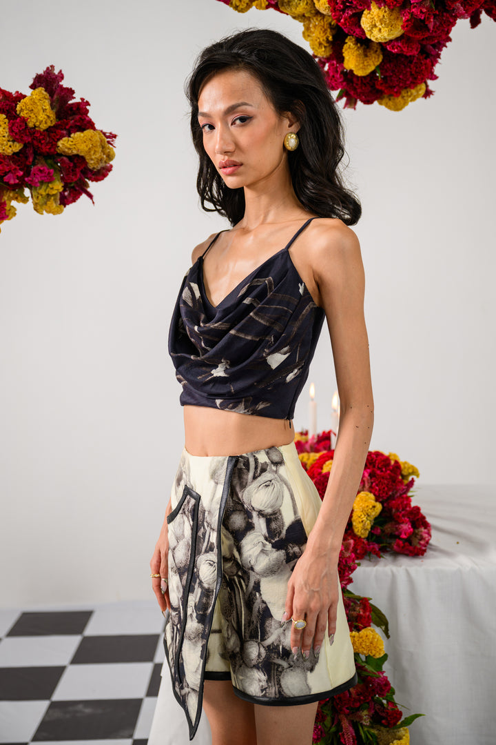 NOIR & IVORY SKIRT SET