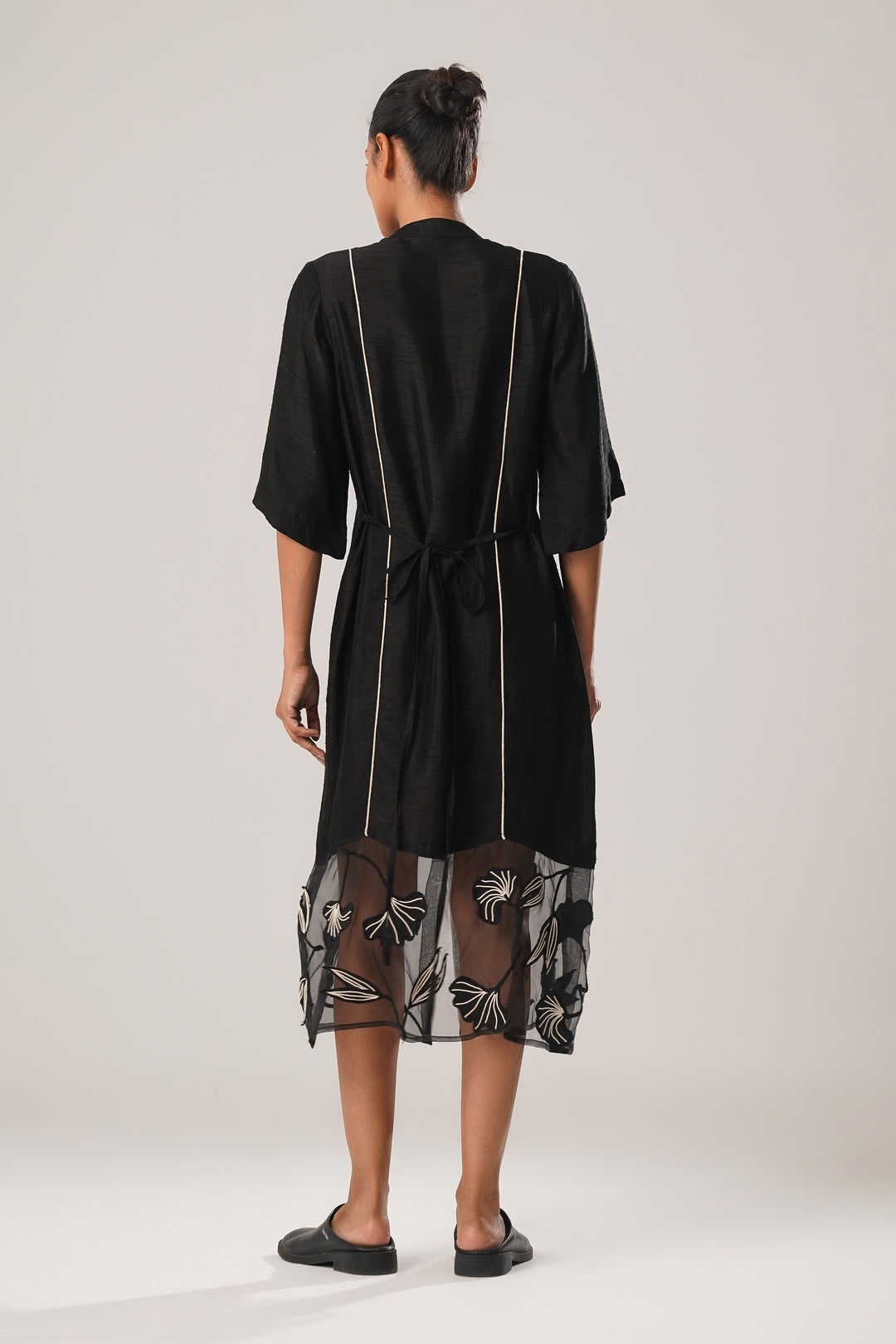 MJ ORGANZA PANEL  DRESS