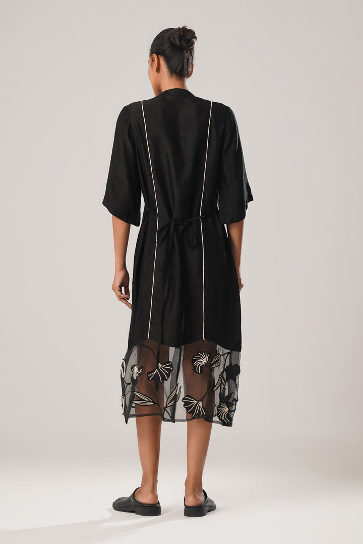 MJ ORGANZA PANEL  DRESS