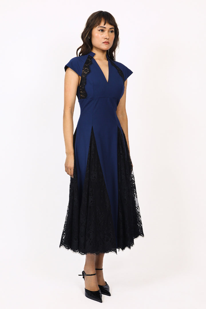 Lace Godet dress