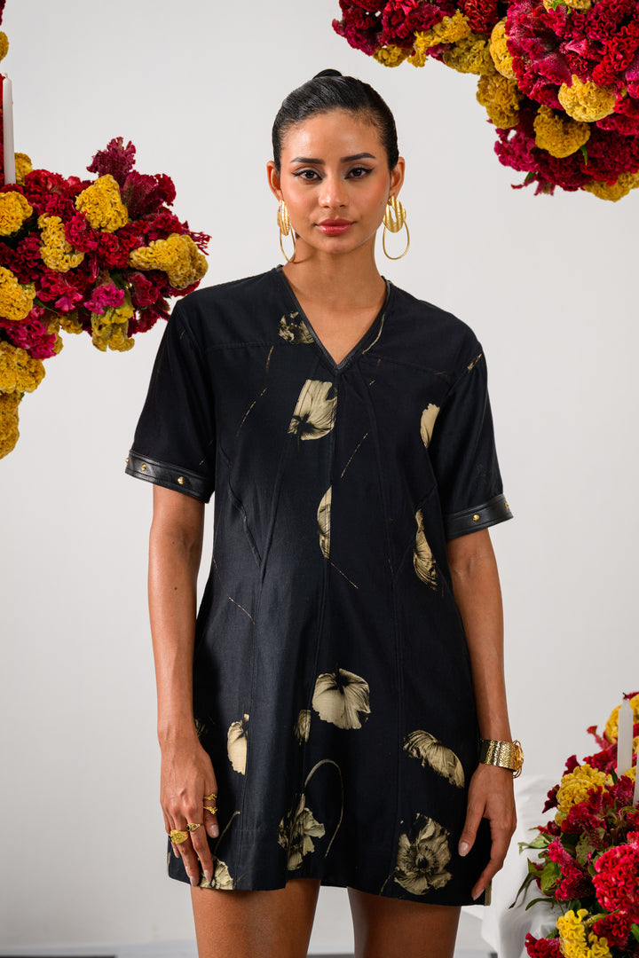 NOCTURNE CUT OUT MIDI DRESS