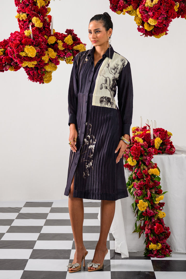 ANTIQUE BLOOM SHIRT DRESS