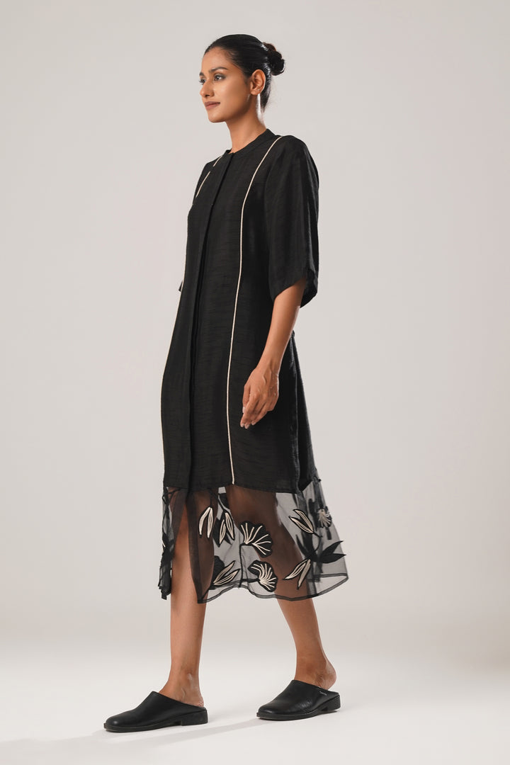 MJ ORGANZA PANEL  DRESS