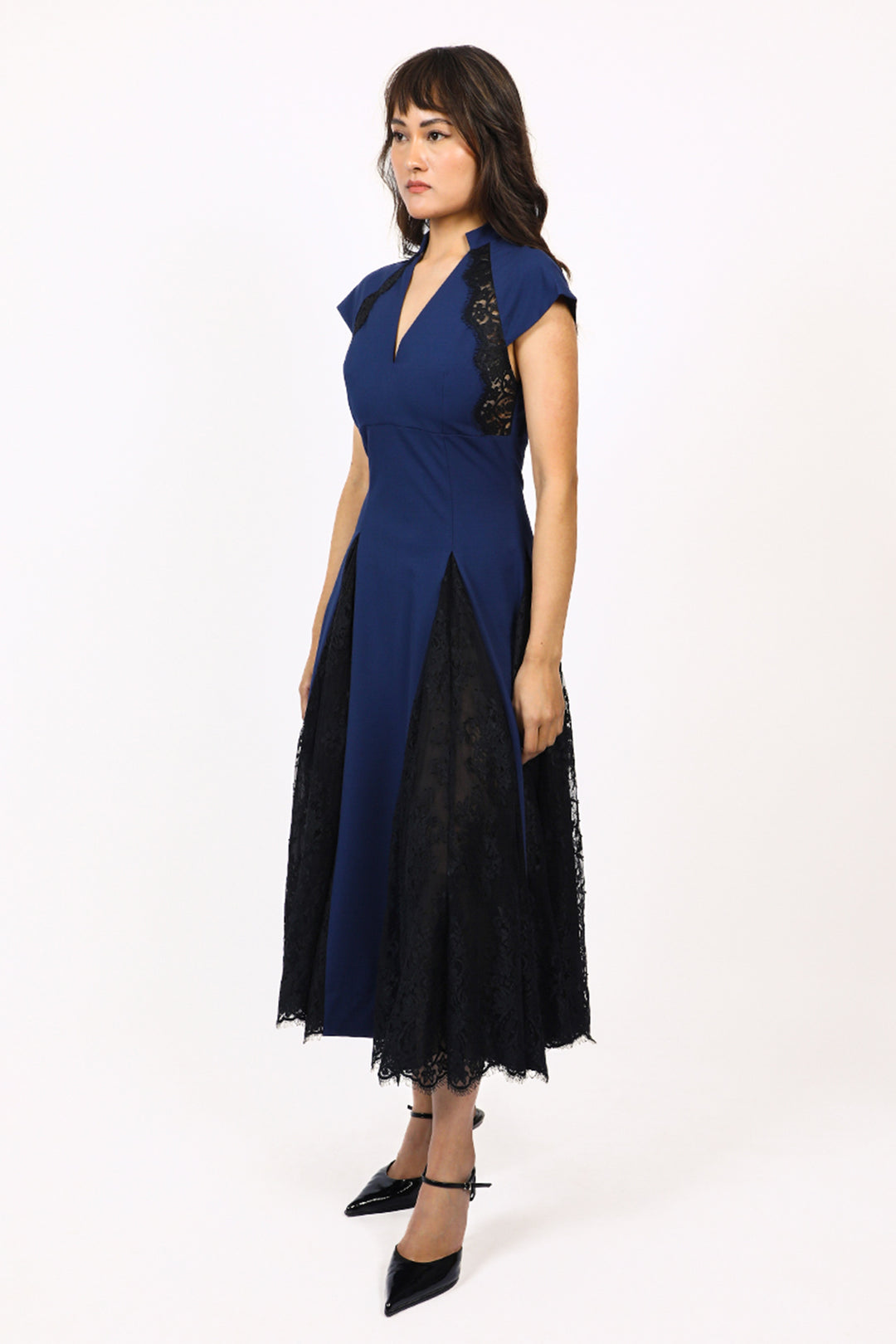 Lace Godet dress
