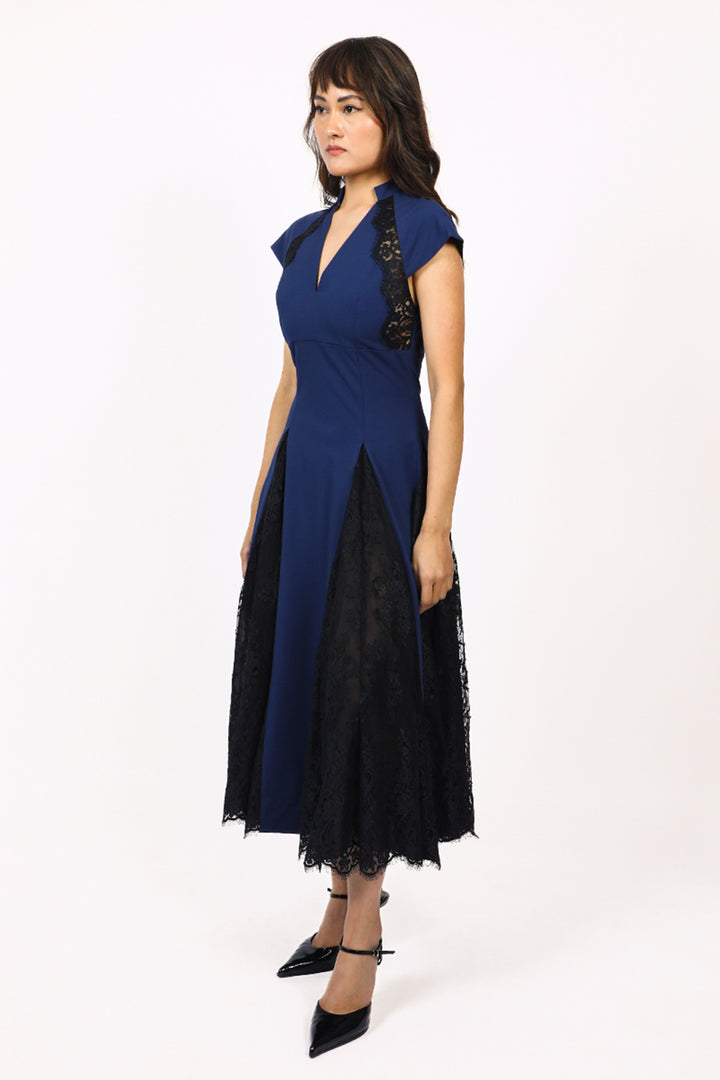 Lace Godet dress