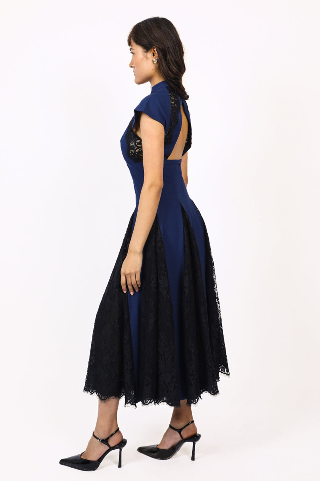 Lace Godet dress