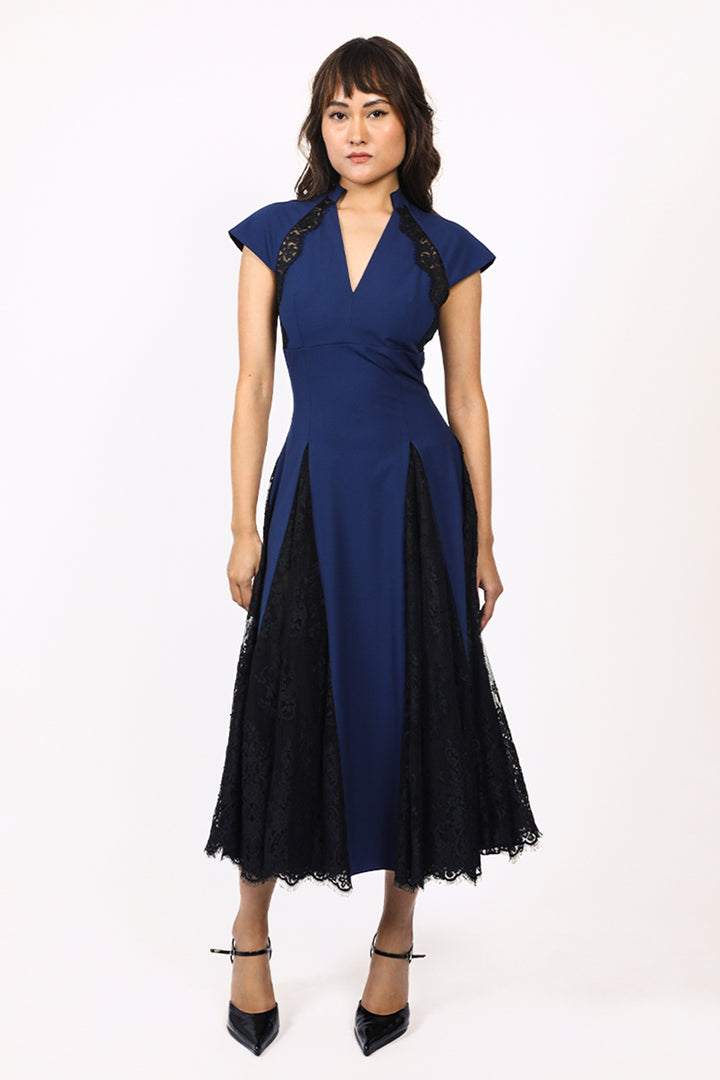 Lace Godet dress