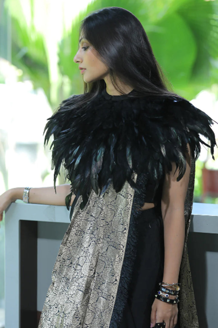 Feather Cape Set