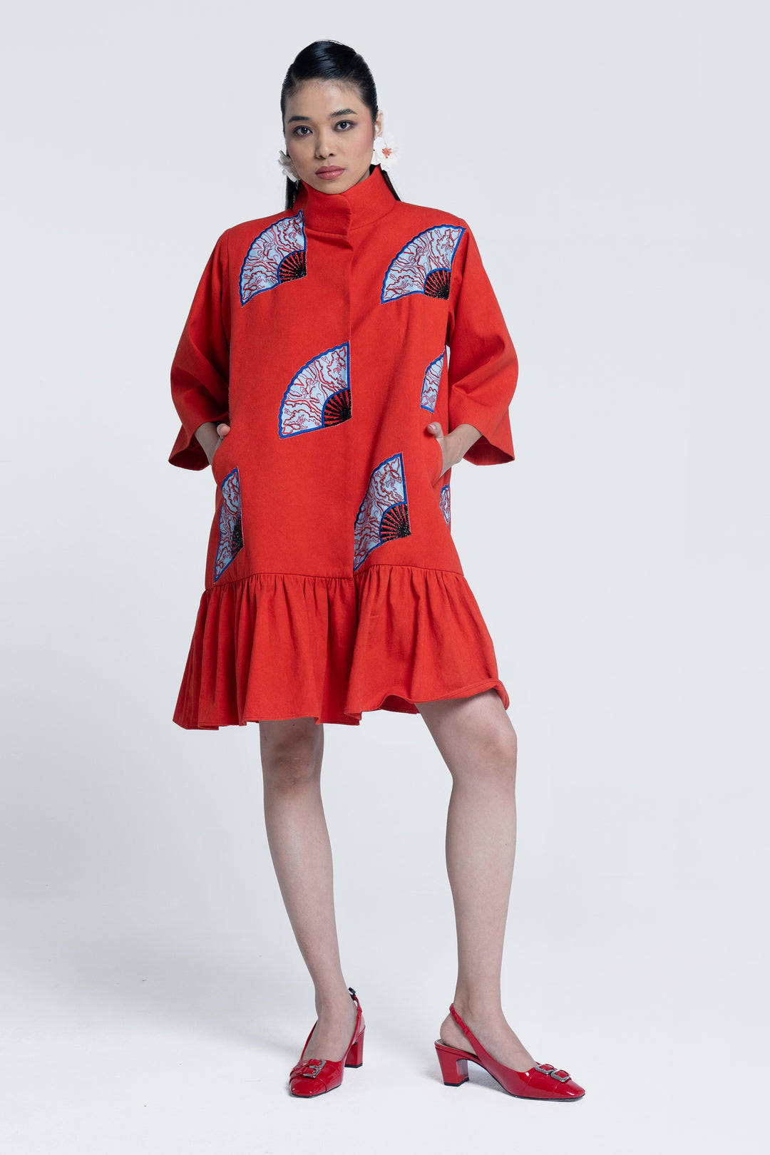 Sunburst Apricot Blazer Dress