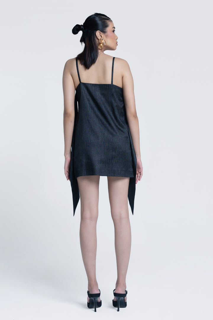 Midnight Sheen Slip Dress