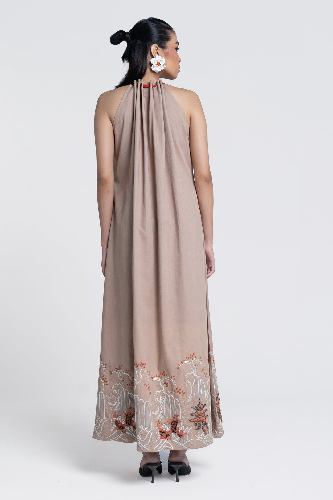 Temple bloom Flared Dress
