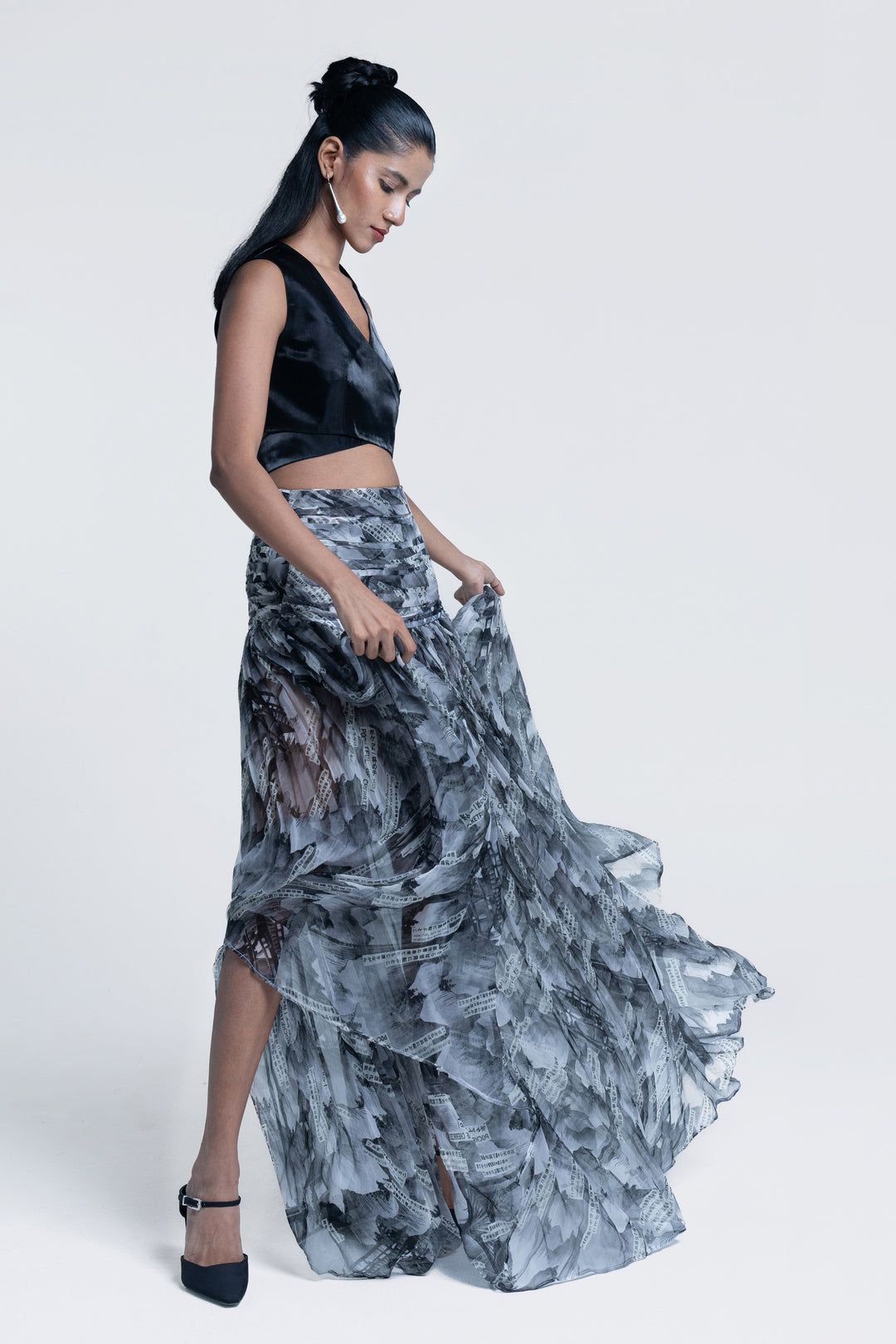 Sumi Gazette Gathered Skirt