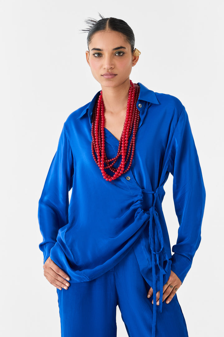 INDIGO SHIRT & TROUSERS CO-ORD