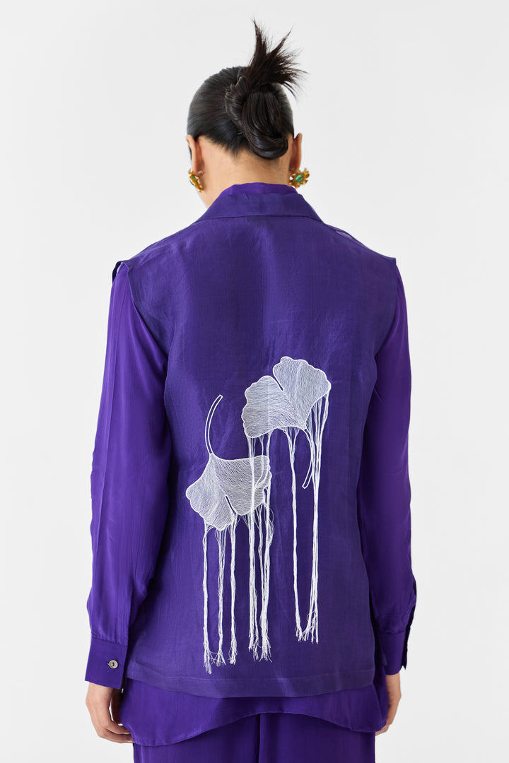 VIOLET ORGANZA JACKET