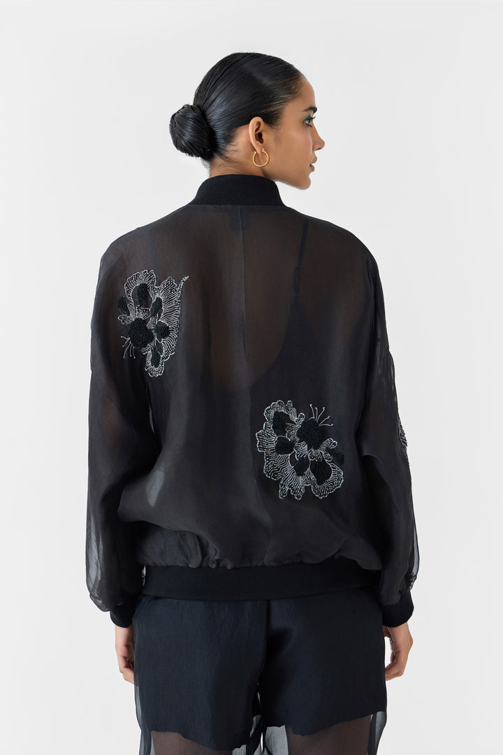 AJISAI ORGANZA BOMBER