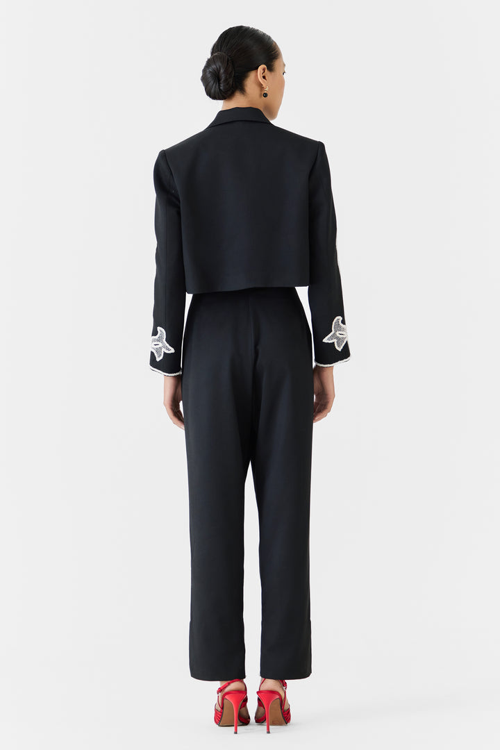 MOONSTONE CROP BLAZER & TROUSERS CO-ORD