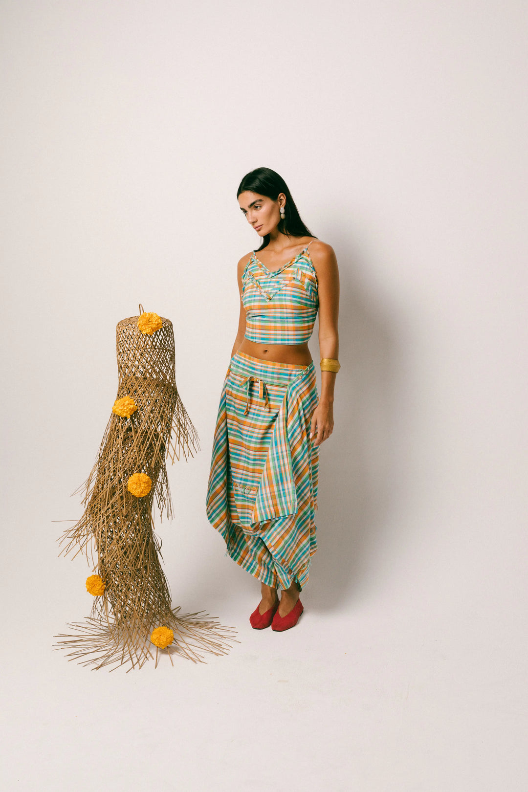 Rindu Cotton Dhoti Set