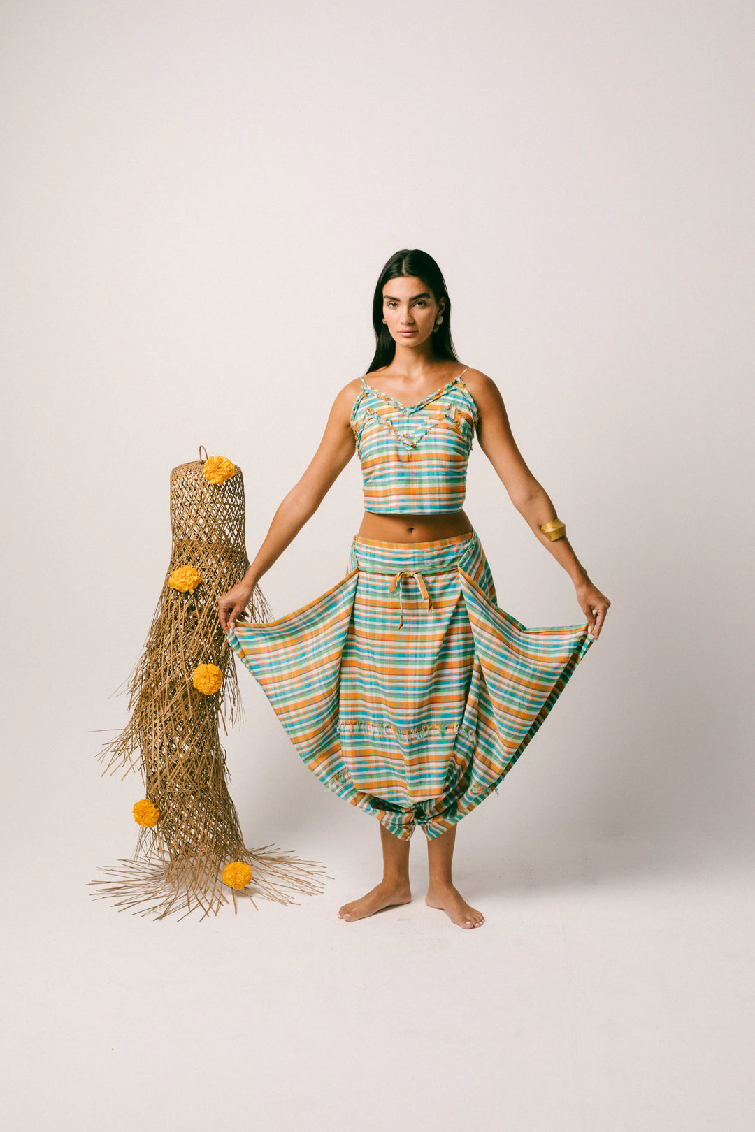 Rindu Cotton Dhoti Set