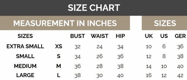 Size Chart (cm)