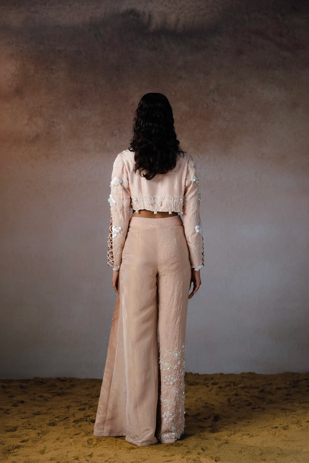 "Lighttrail" Jacket With Bustier &amp; "Seafold" Pants