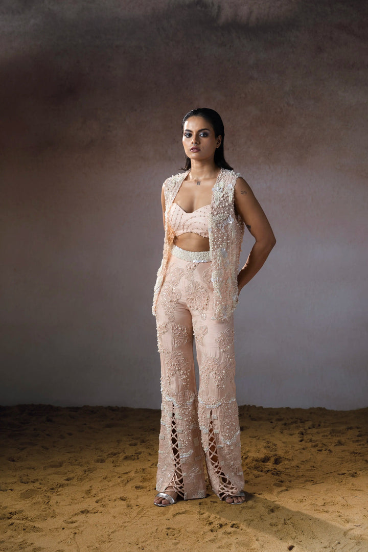 "Paleleaf" Jacket, Bustier & Pants