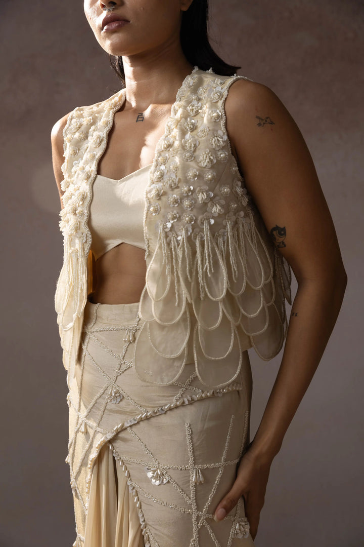 "Gleia" Jacket, bustier & "Sweep" skirt