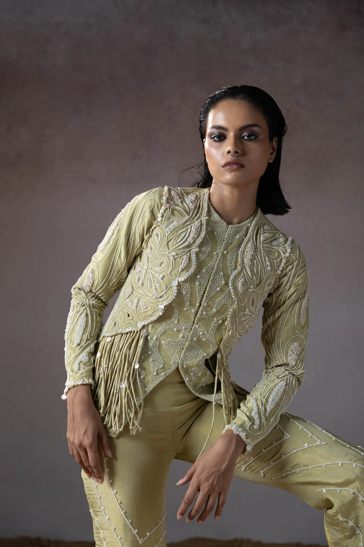 "Myrrh" jacket with "Thistle" pants