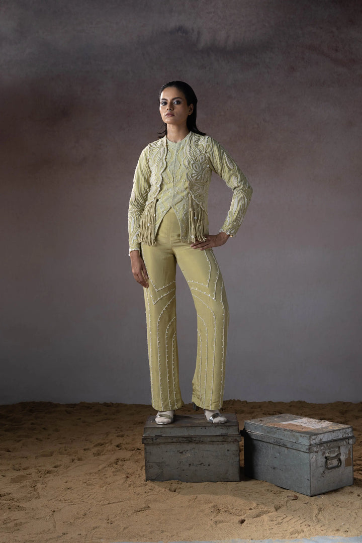 "Myrrh" jacket with "Thistle" pants