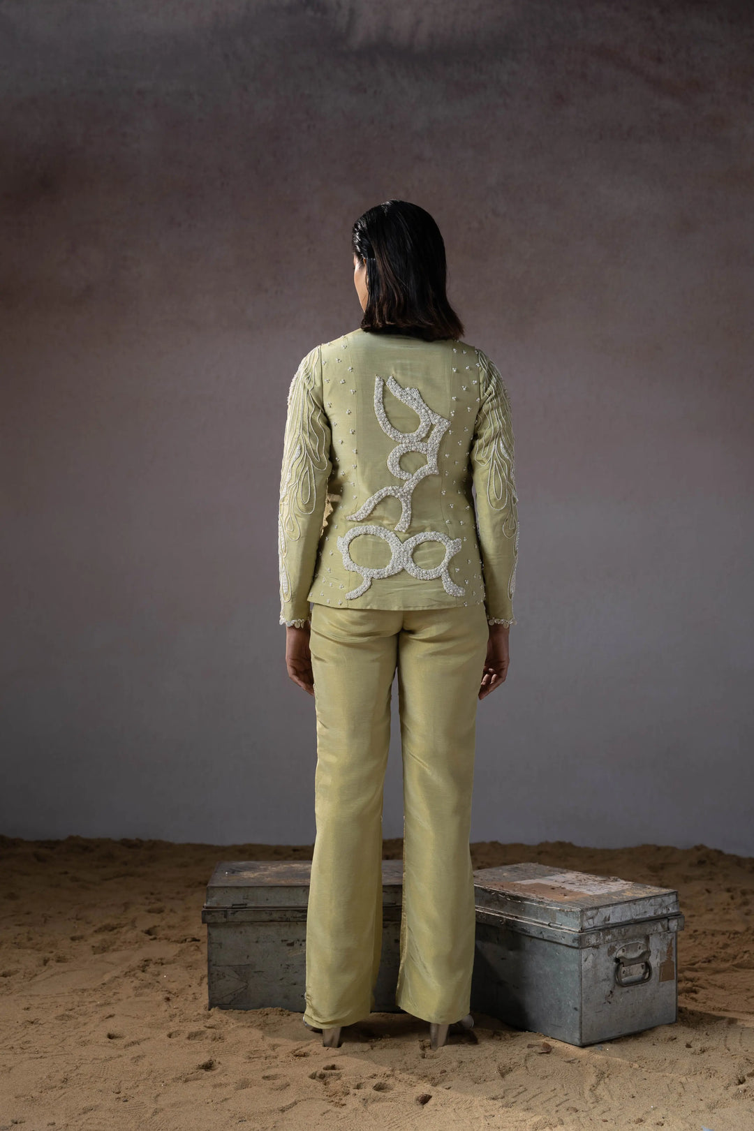 "Myrrh" jacket with "Thistle" pants