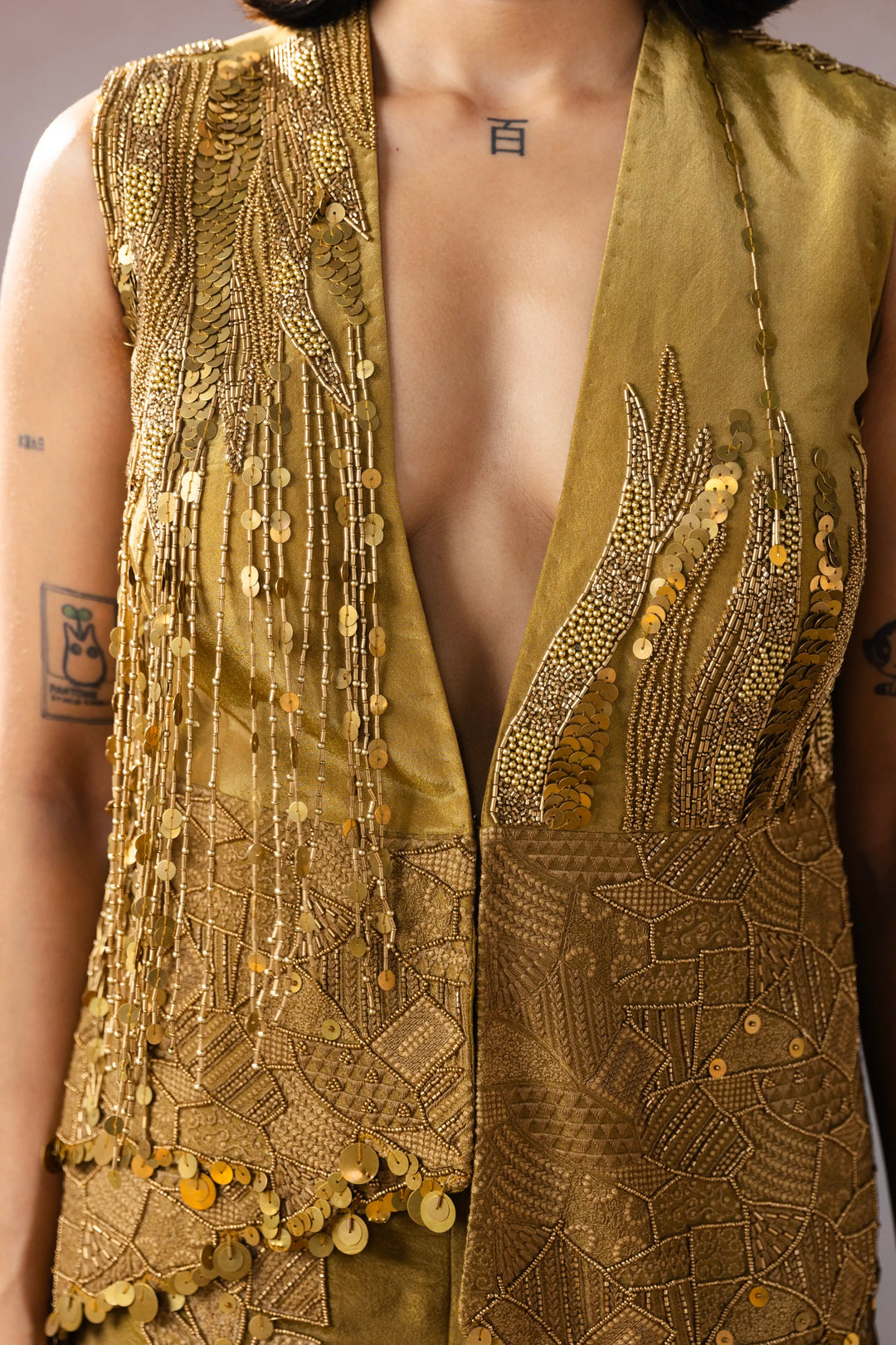 "Mireth" waistcoat with embroidered pants